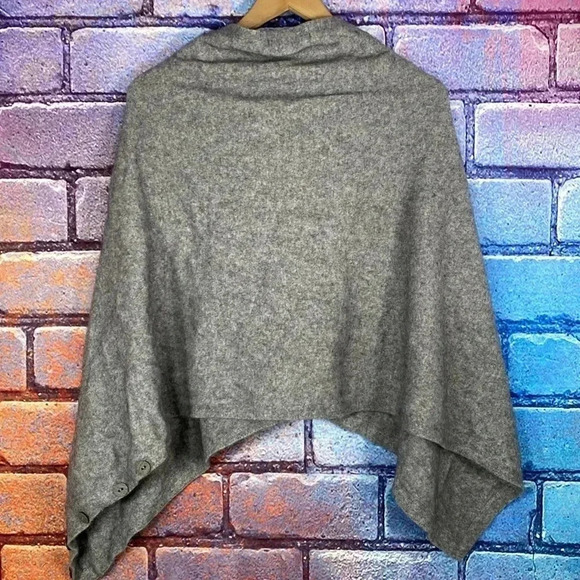 Women’s Pancho Sweatshirt Top Grey One Size Native world - Picture 4 of 8